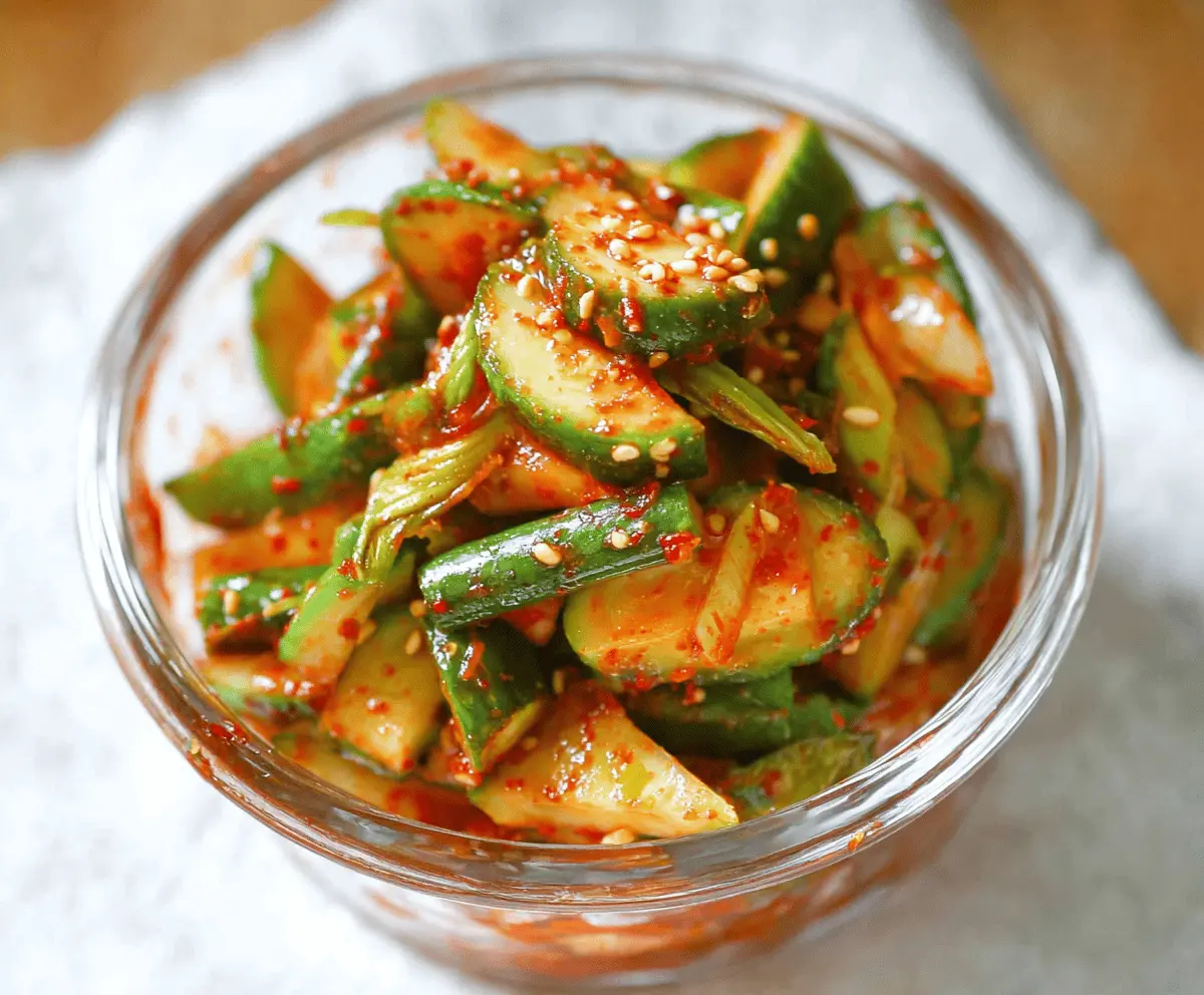 Easy Cucumber Kimchi Recipe for Beginners