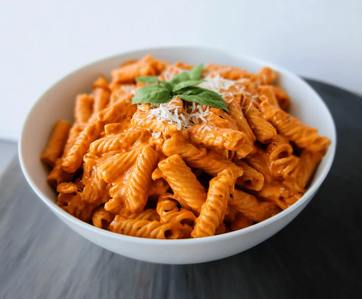 Creamy Roasted Red Pepper Pasta Recipe