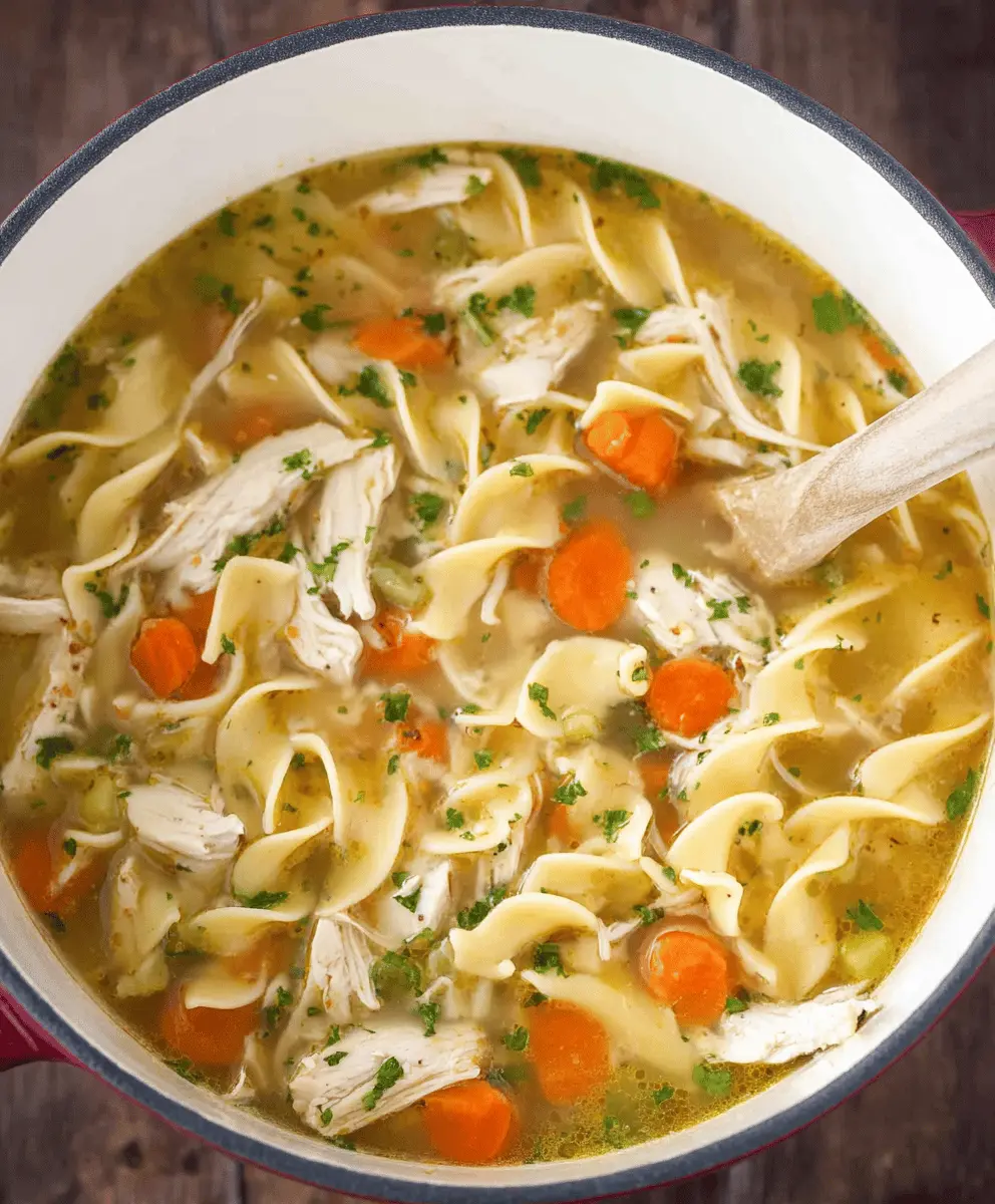 Easy Copycat Panera Chicken Noodle Soup Recipe