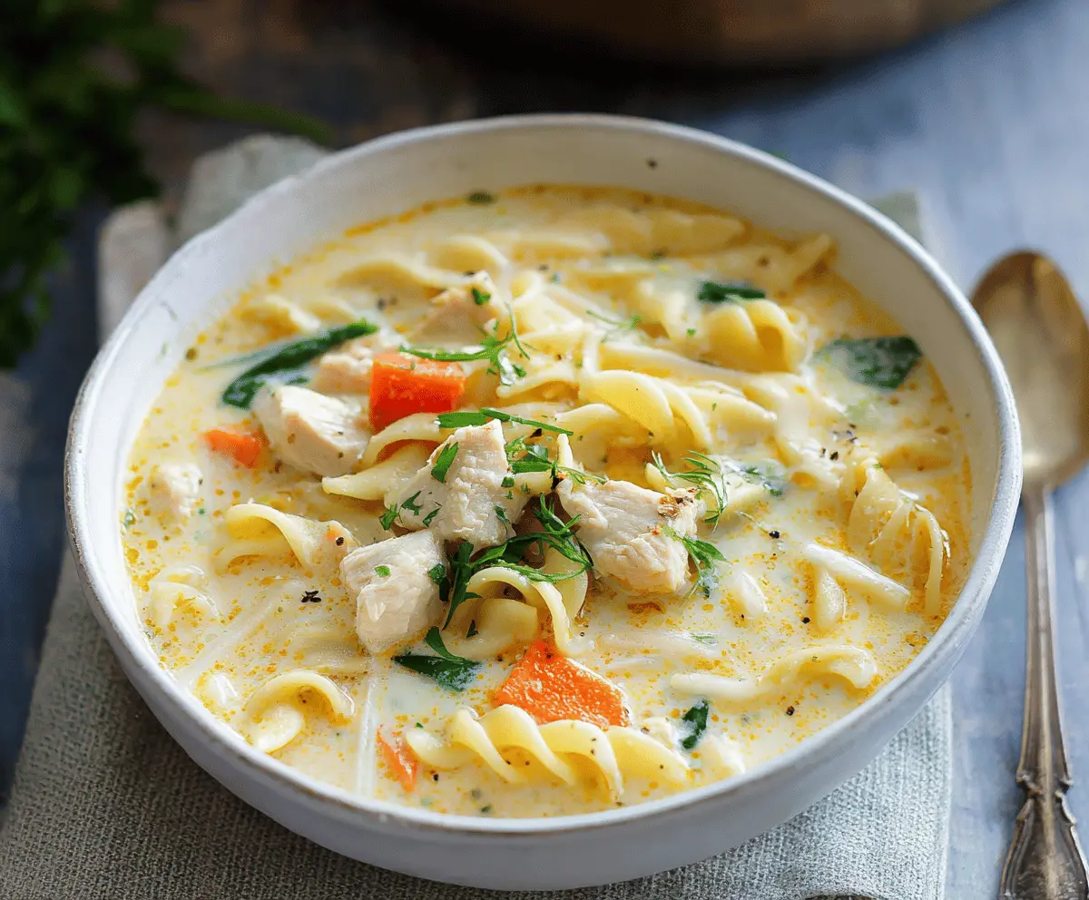 Creamy Chicken Pasta Soup Recipe for Cozy Meals