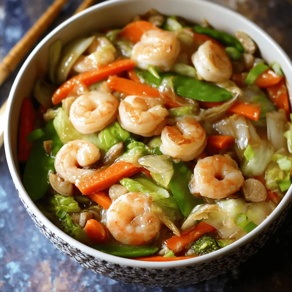 Easy Shrimp Chop Suey Recipe With Veggies