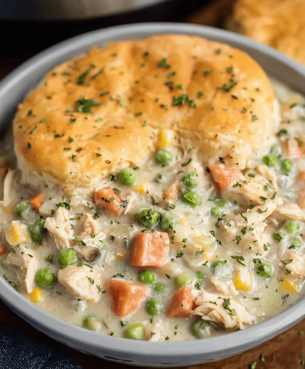 Easy Crock Pot Chicken Pot Pie Recipe