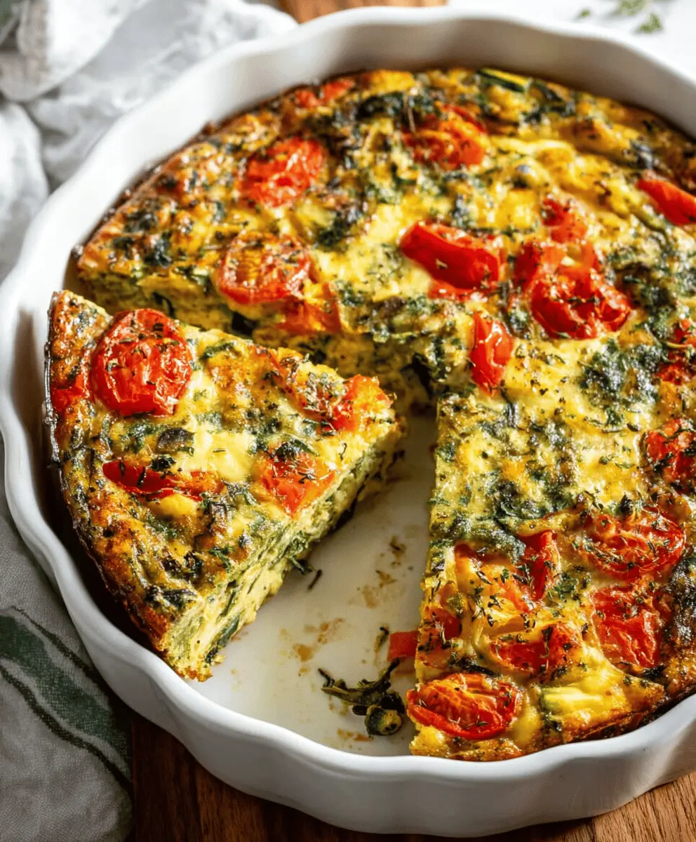 Easy Crustless Garden Vegetable Quiche Recipe
