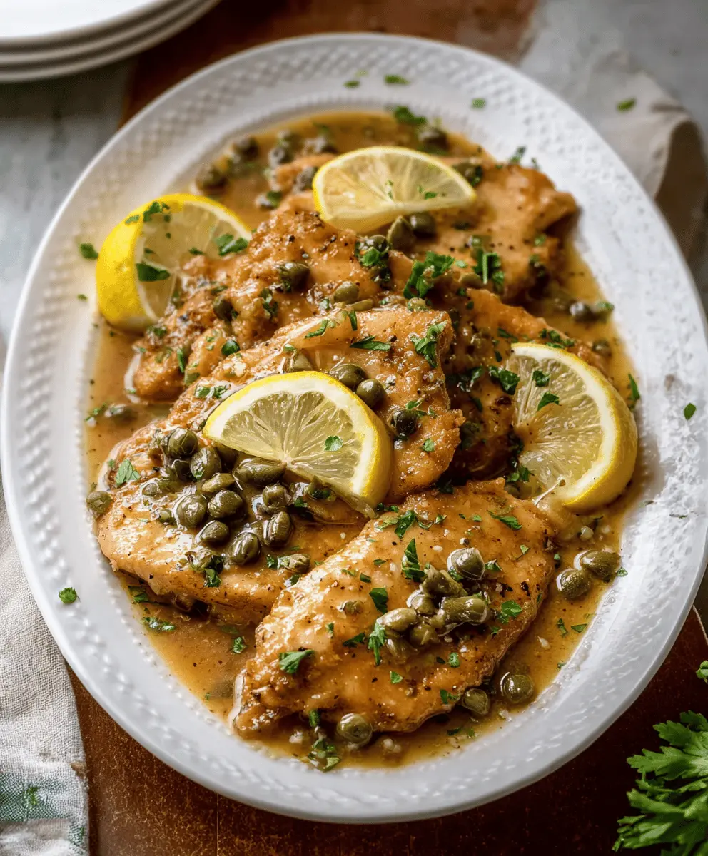 Easy Crock Pot Lemony Chicken Piccata Recipe