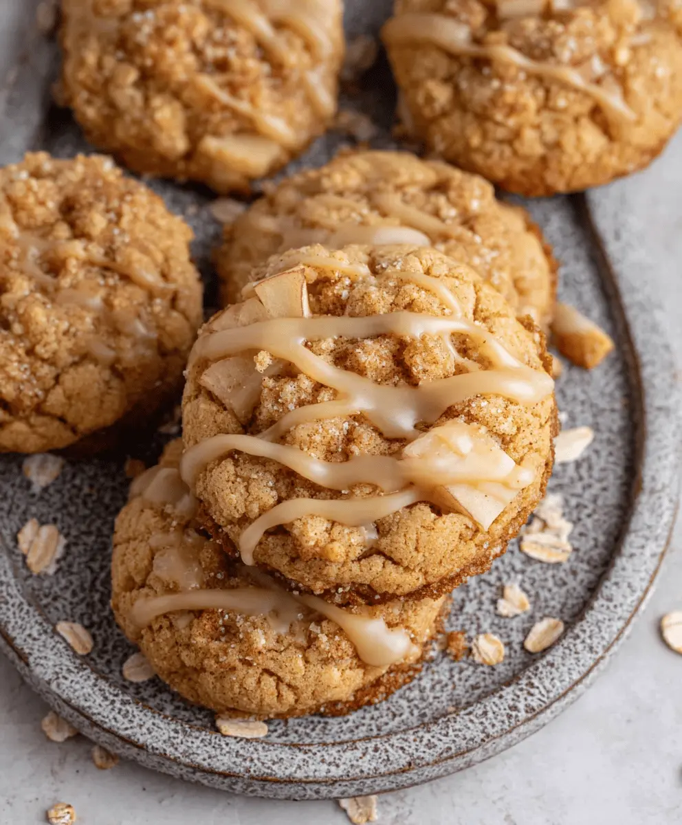 Best Crumbl Apple Pie Cookies with Oats