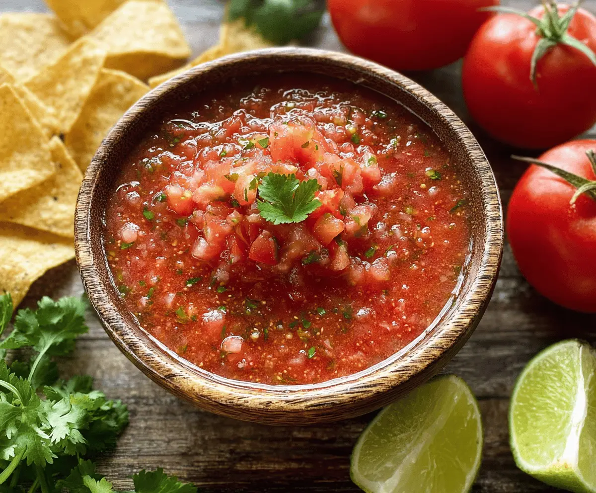 Fresh Tomato Salsa Recipe for Garden Flavor
