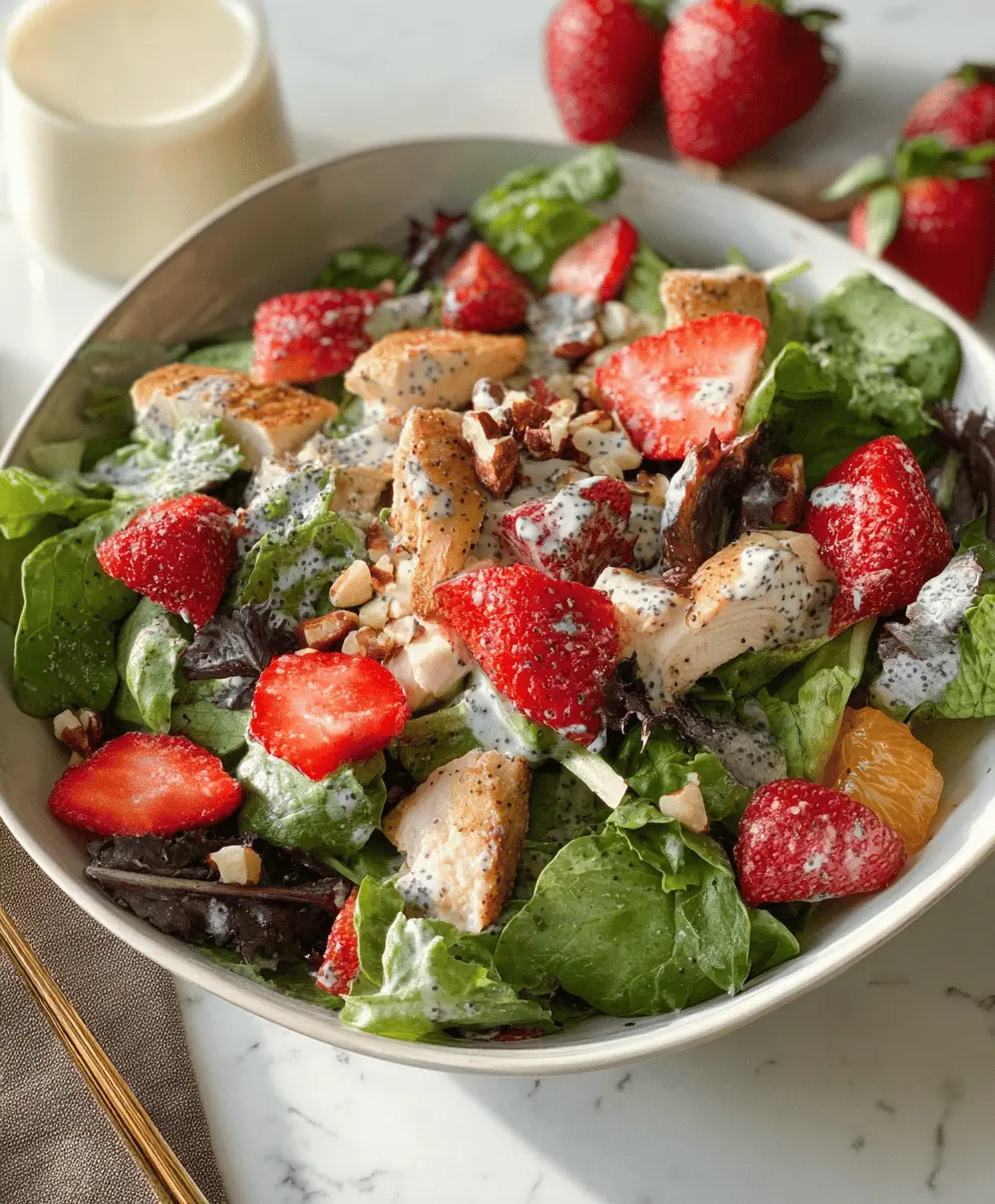 Fresh Strawberry Poppyseed Salad Recipe Like Panera