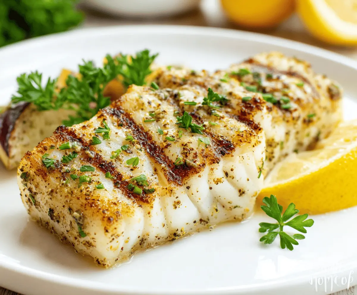 Healthy Grilled Halibut with Simple Seasoning