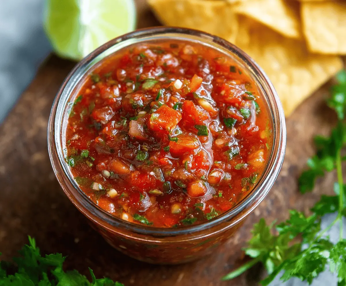 Easy Homemade Salsa Recipe with Canning Guide