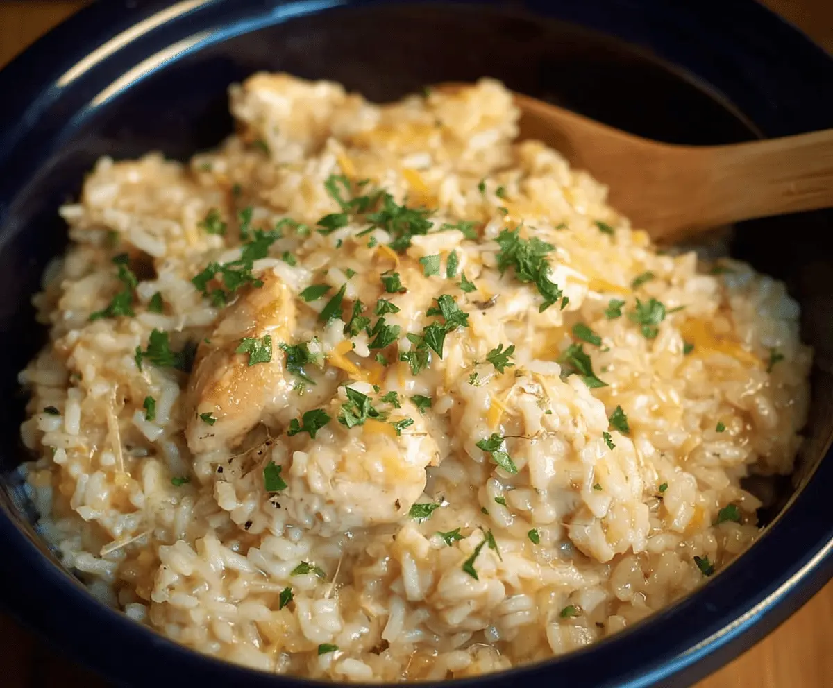 Easy Crock Pot Chicken and Rice Recipe