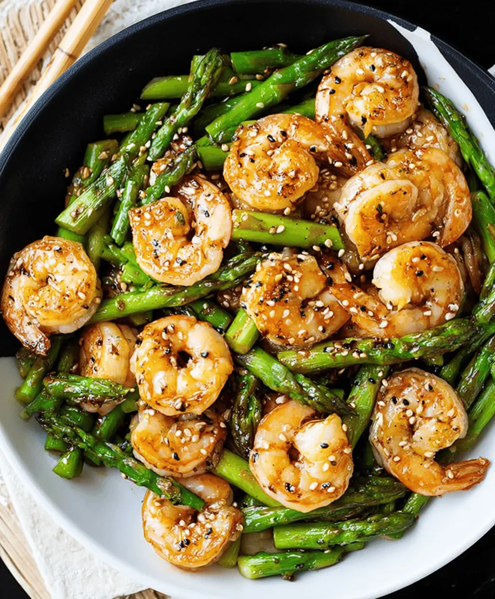 Easy Healthy Shrimp and Asparagus Stir Fry Recipe