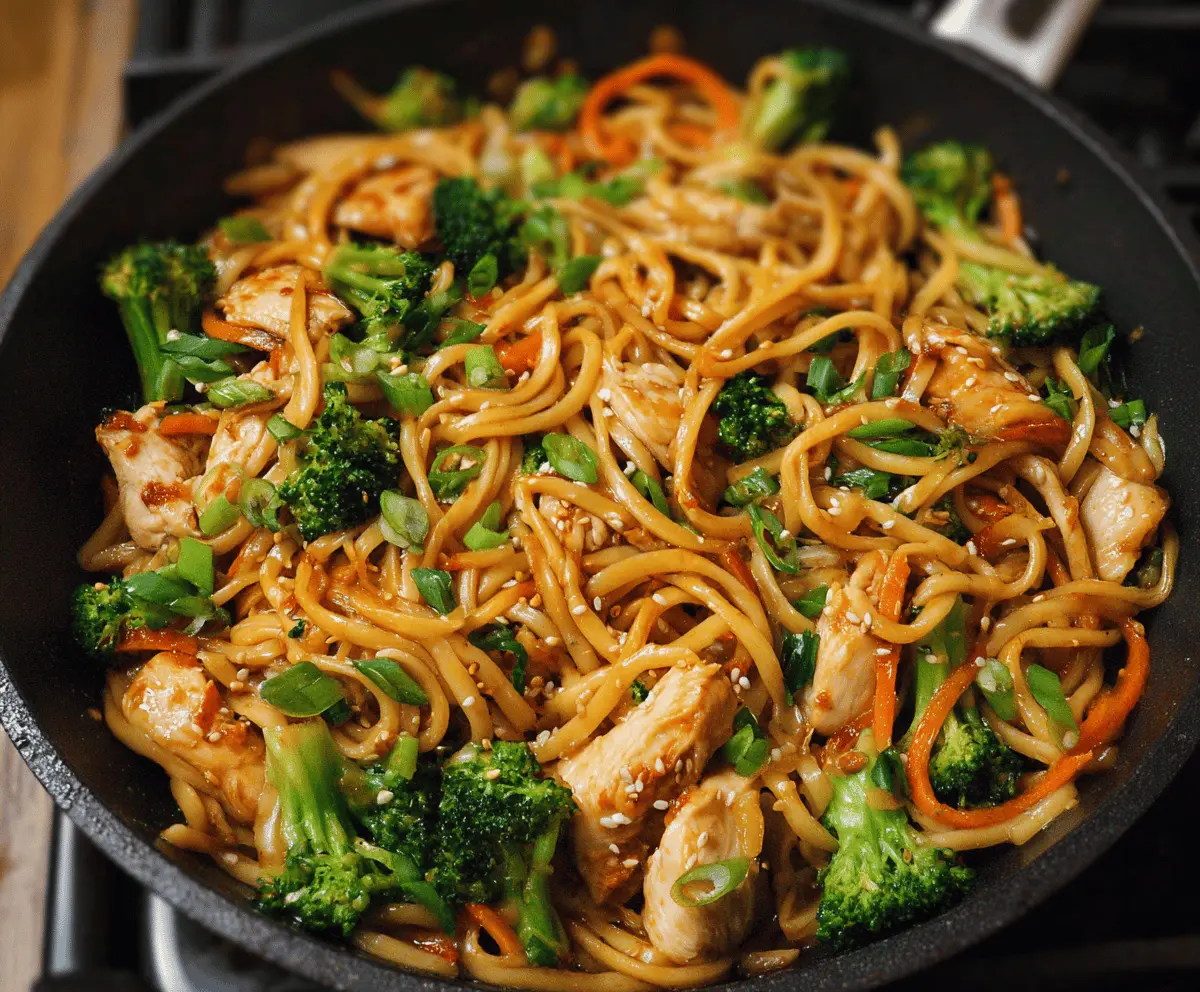 Easy 15-Minute Chicken Stir Fry Noodles Recipe
