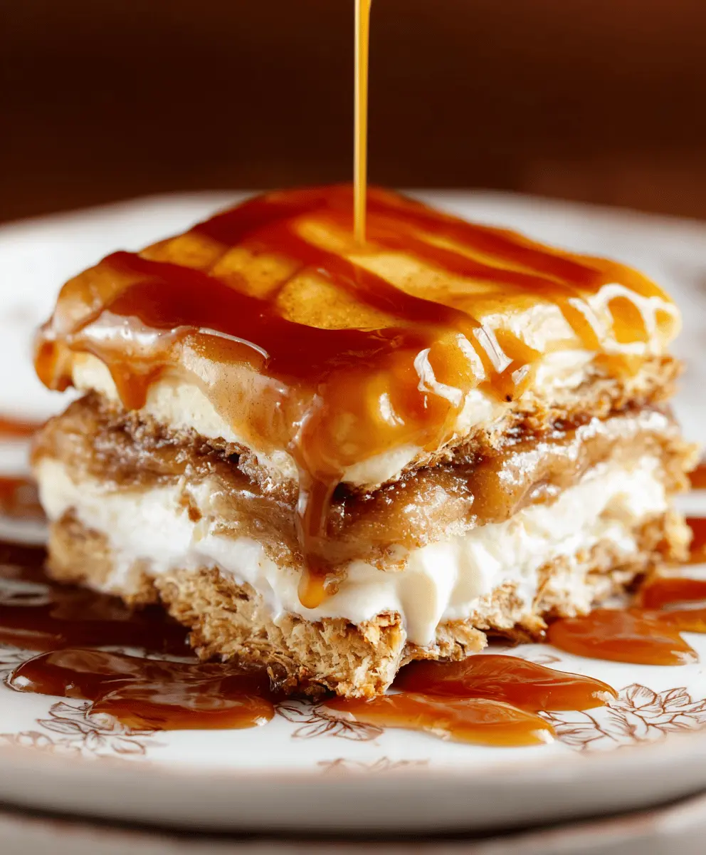 Cozy Caramel Apple Eclair Cake Recipe