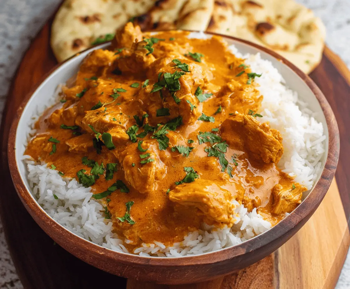 Easy Slow Cooker Butter Chicken Recipe