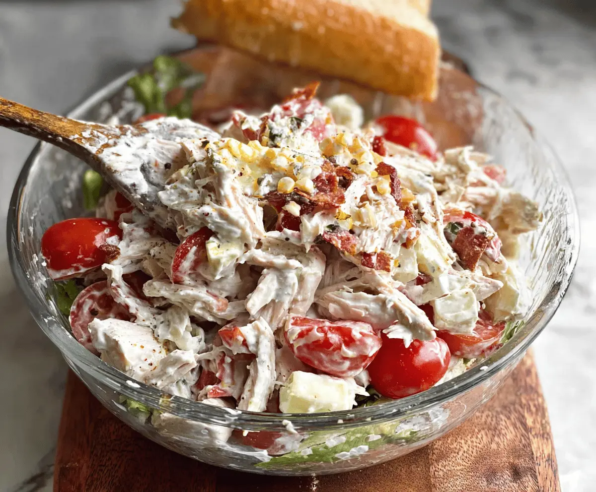 Easy Italian Grinder Chicken Salad Recipe