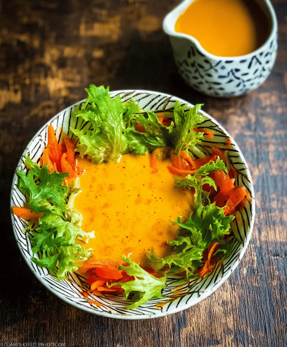 Easy Japanese Carrot Ginger Dressing Recipe