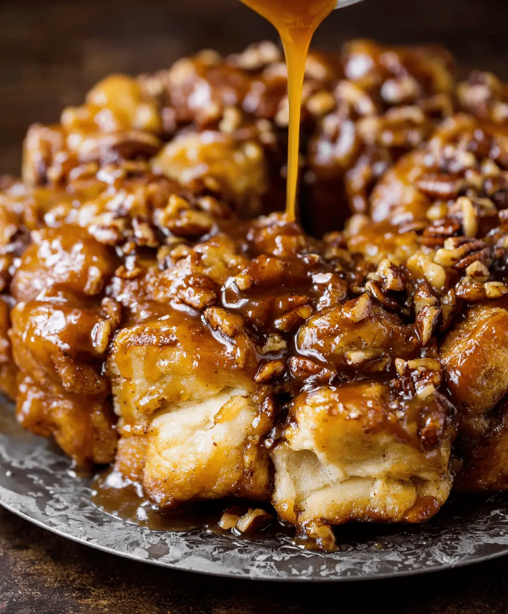 Easy Caramel Apple Pecan Monkey Bread Recipe