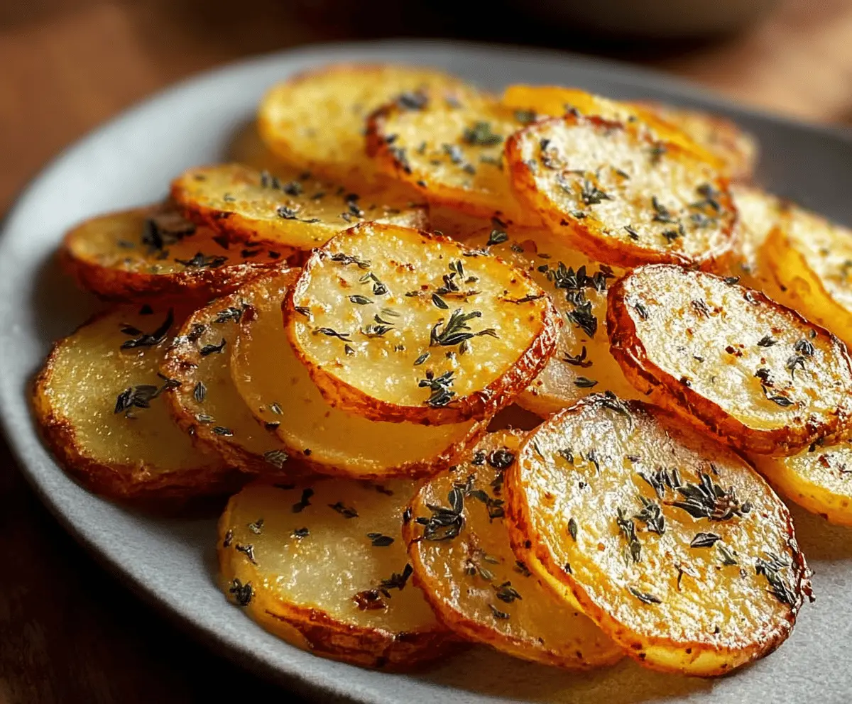 Crispy Baked Potato Slices Recipe