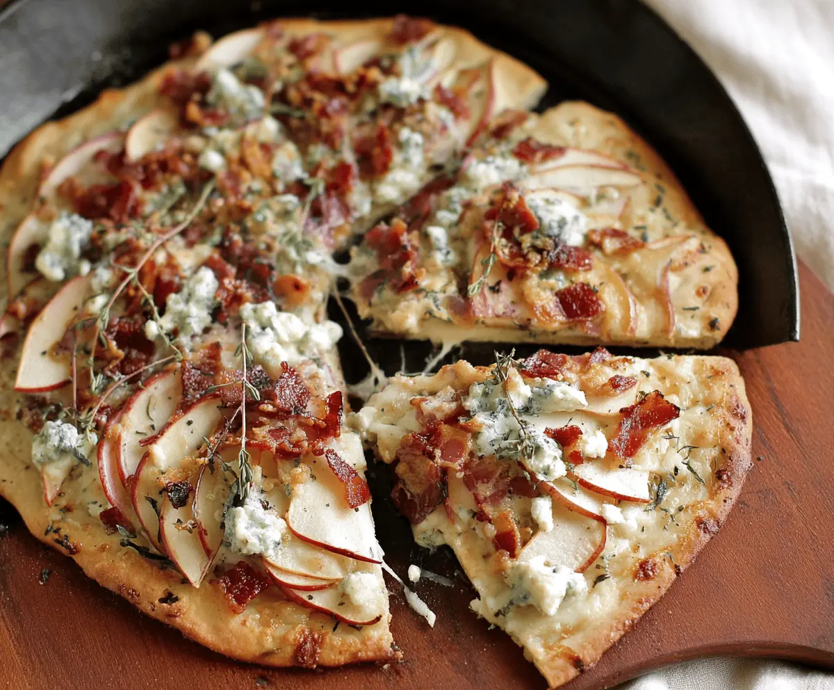 Bacon Bleu Cheese Apple Flatbread Recipe