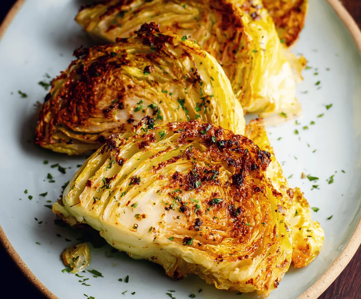 Air Fryer Cabbage Wedges