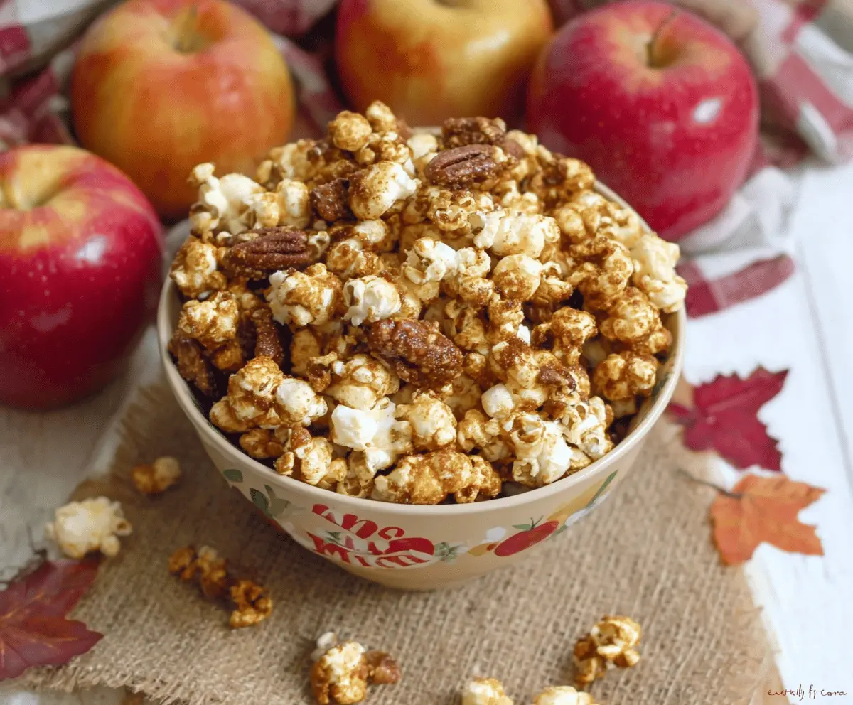 Apple Pie Bourbon Popcorn