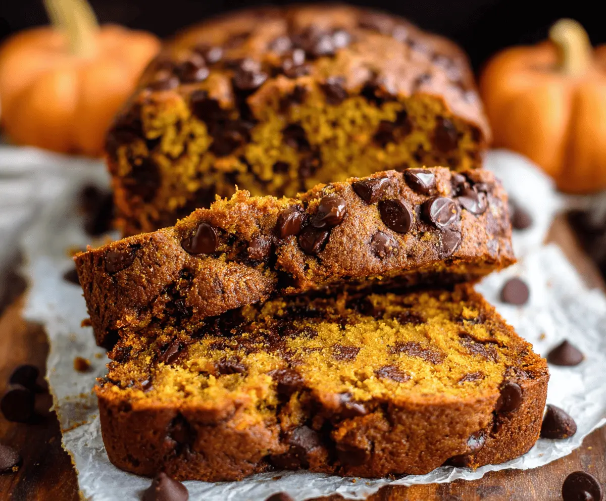 Chocolate Chip Pumpkin Bread