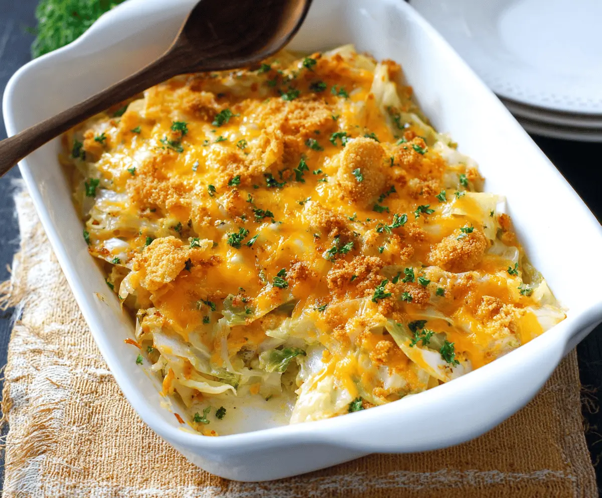 Cheesy Cabbage Casserole Recipe