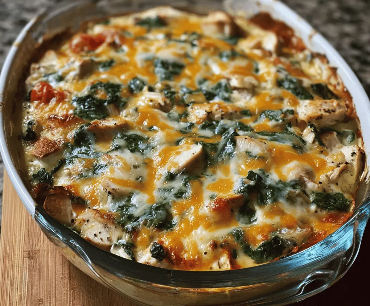 Chicken Tortilla Spinach Casserole