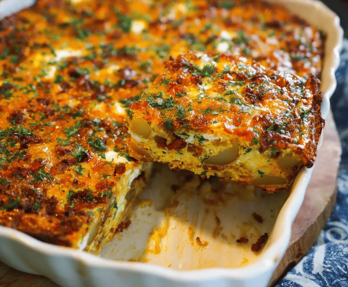 Chorizo & Potato Egg Casserole