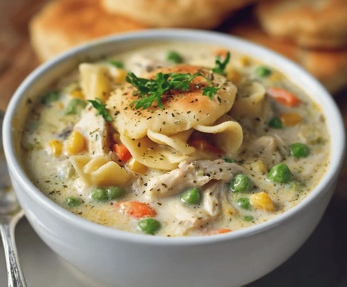 Creamy Chicken Pot Pie Soup