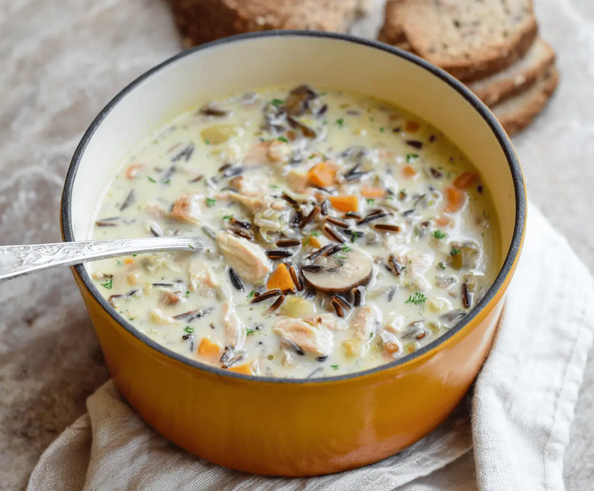 Creamy Turkey Wild Rice Soup Recipe