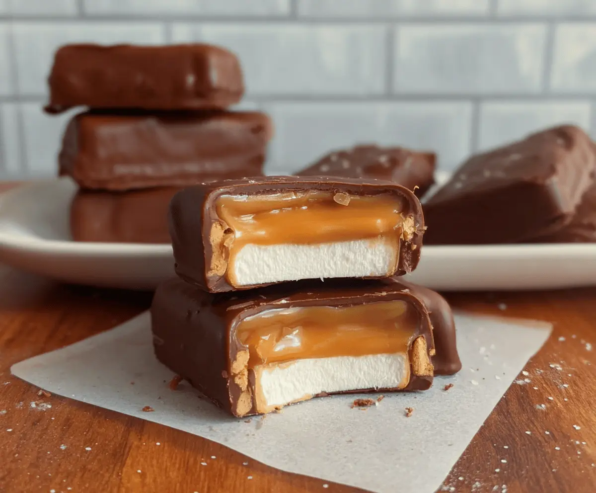 Healthier Caramel Filled Klondike Bars