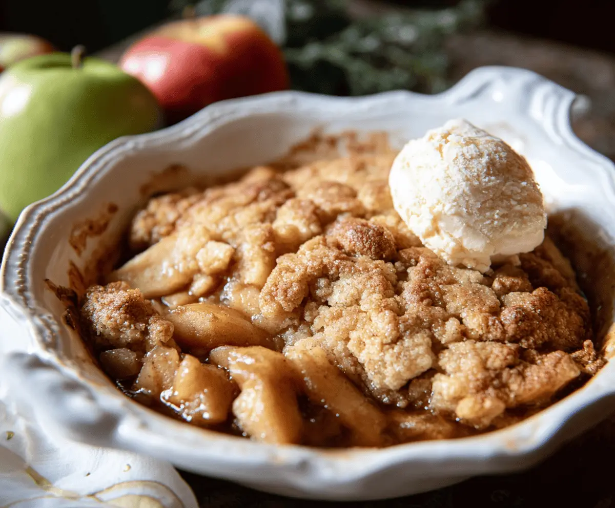 Homemade Apple Cobbler