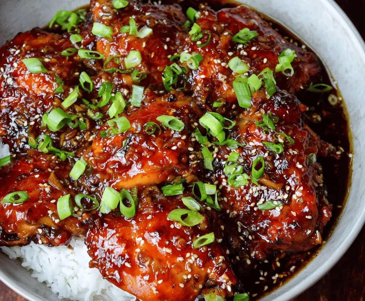 Honey Garlic Chicken In The Crockpot