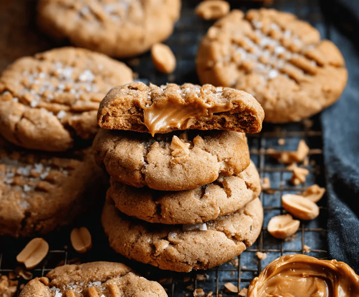 Delicious homemade no-chill peanut butter cookies on a baking sheet, ready to enjoy