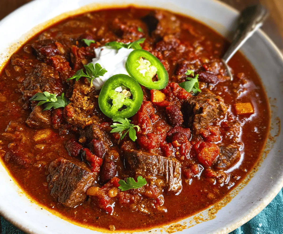 Short Rib and Chorizo Chili