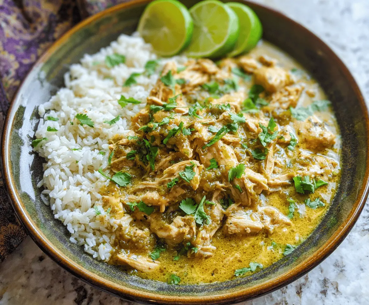 Slow Cooker Green Chile Chicken