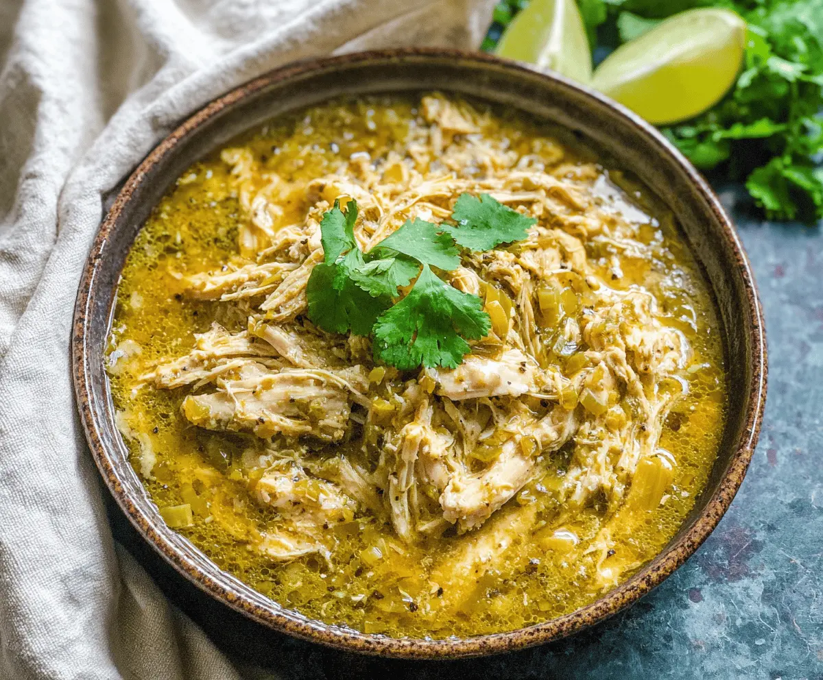 Slow Cooker Green Chile Chicken