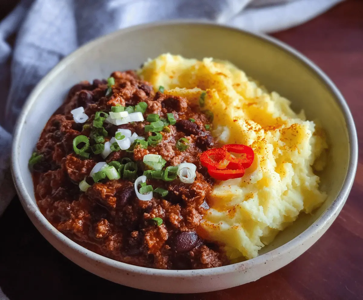 Spicy Chili with Mash
