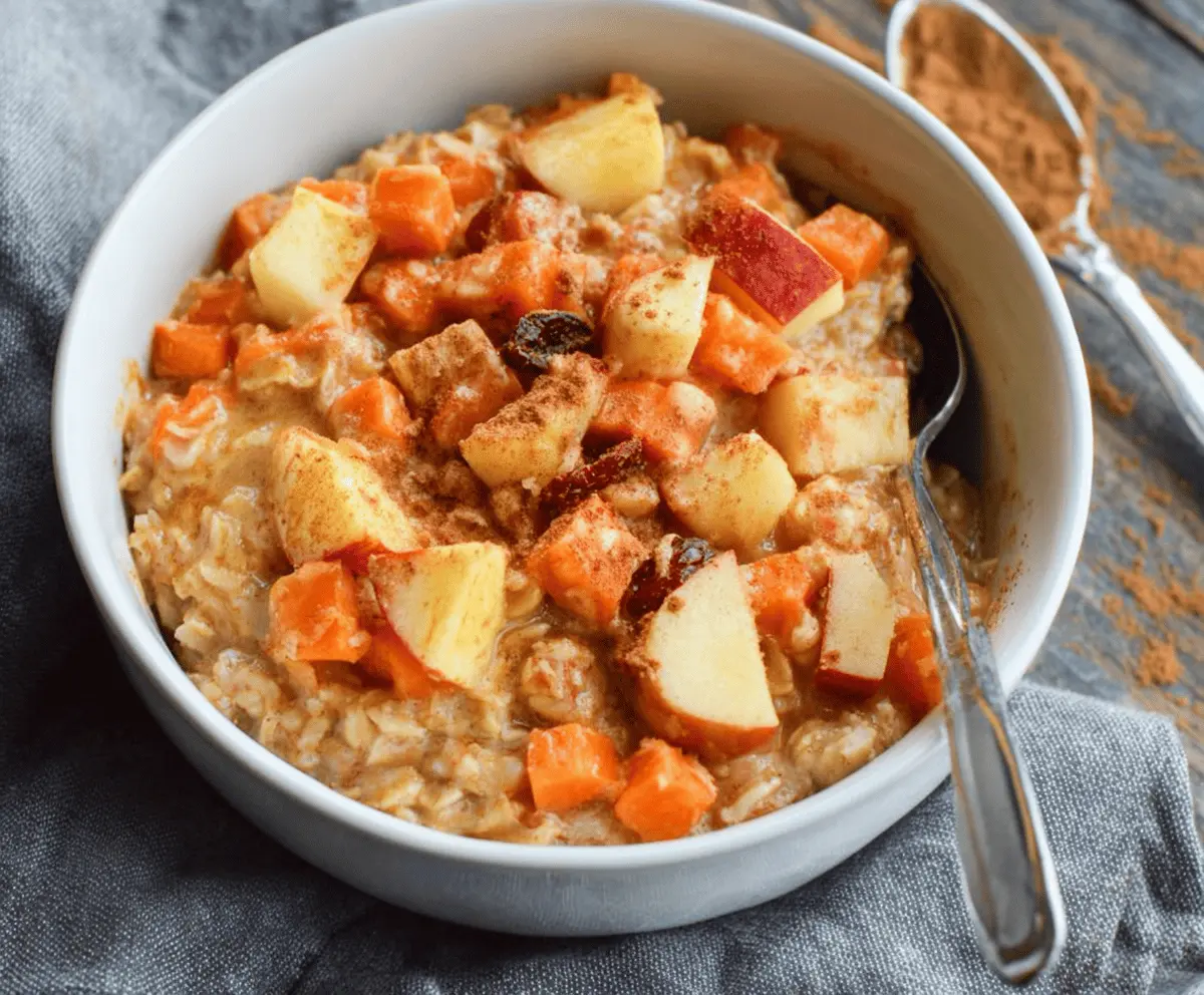 10-Minute Apple Carrot Oatmeal