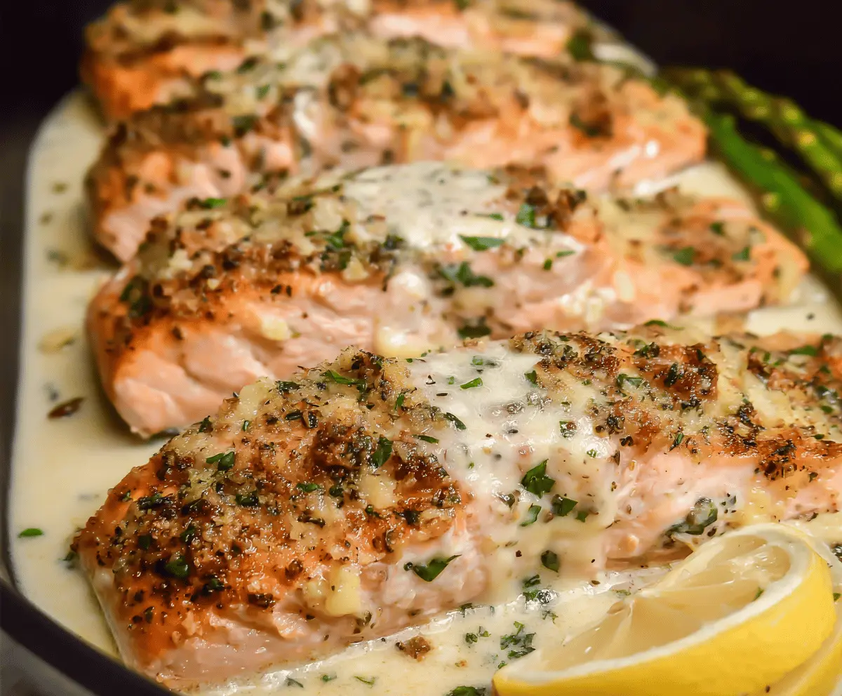 Baked Boursin Salmon