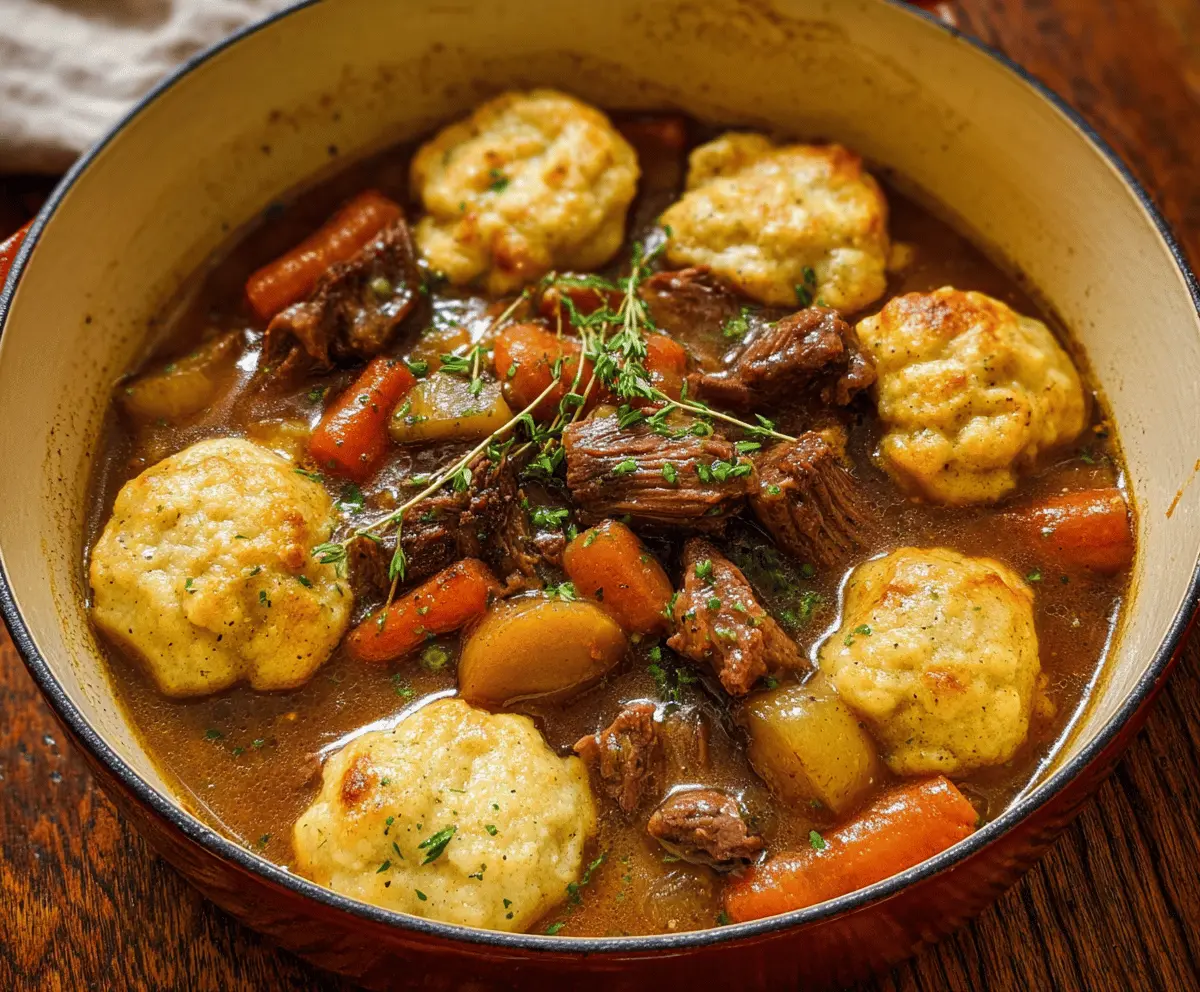 Beef Stew with Dumplings