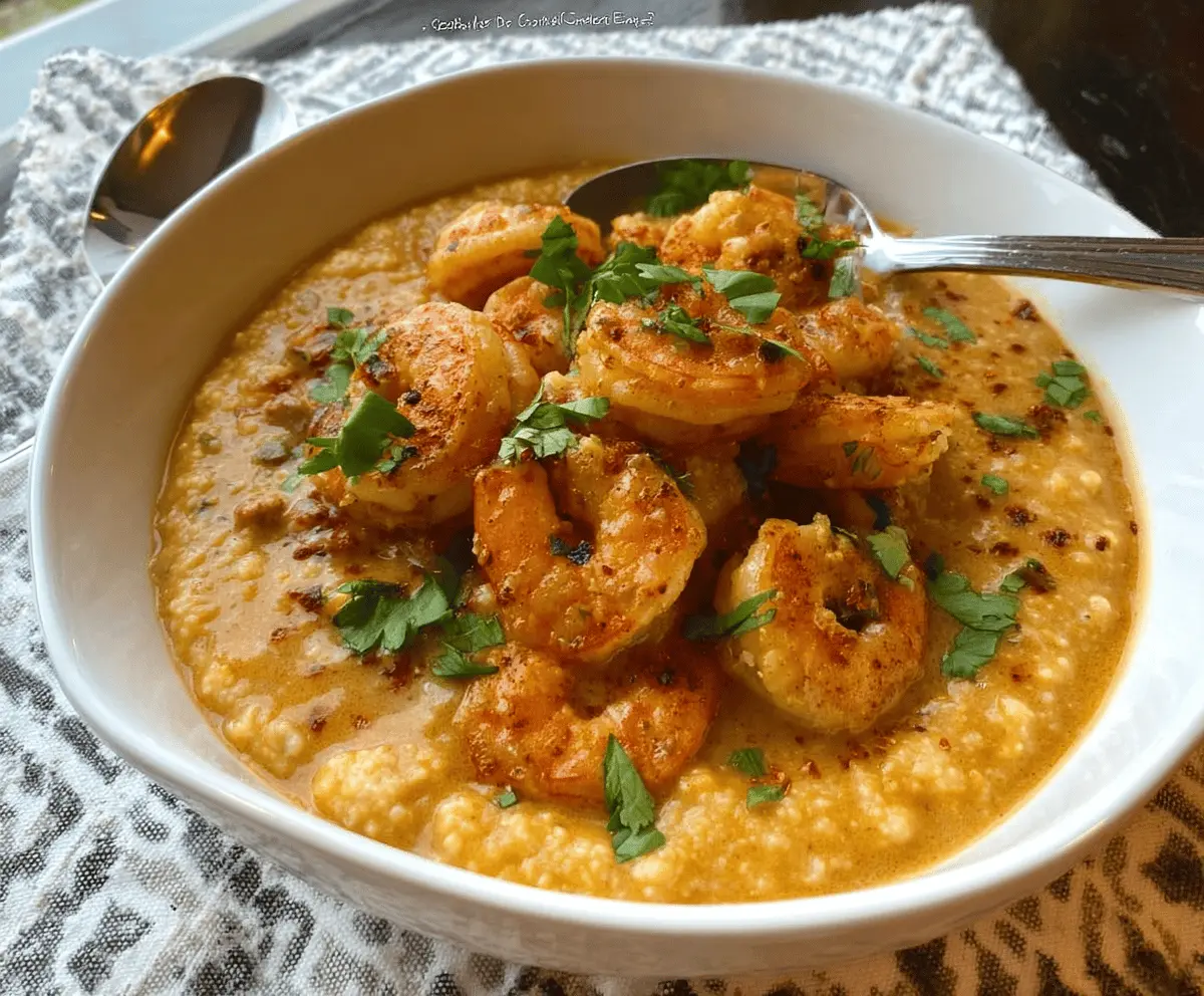 Creamy Creole Shrimp & “Grits”