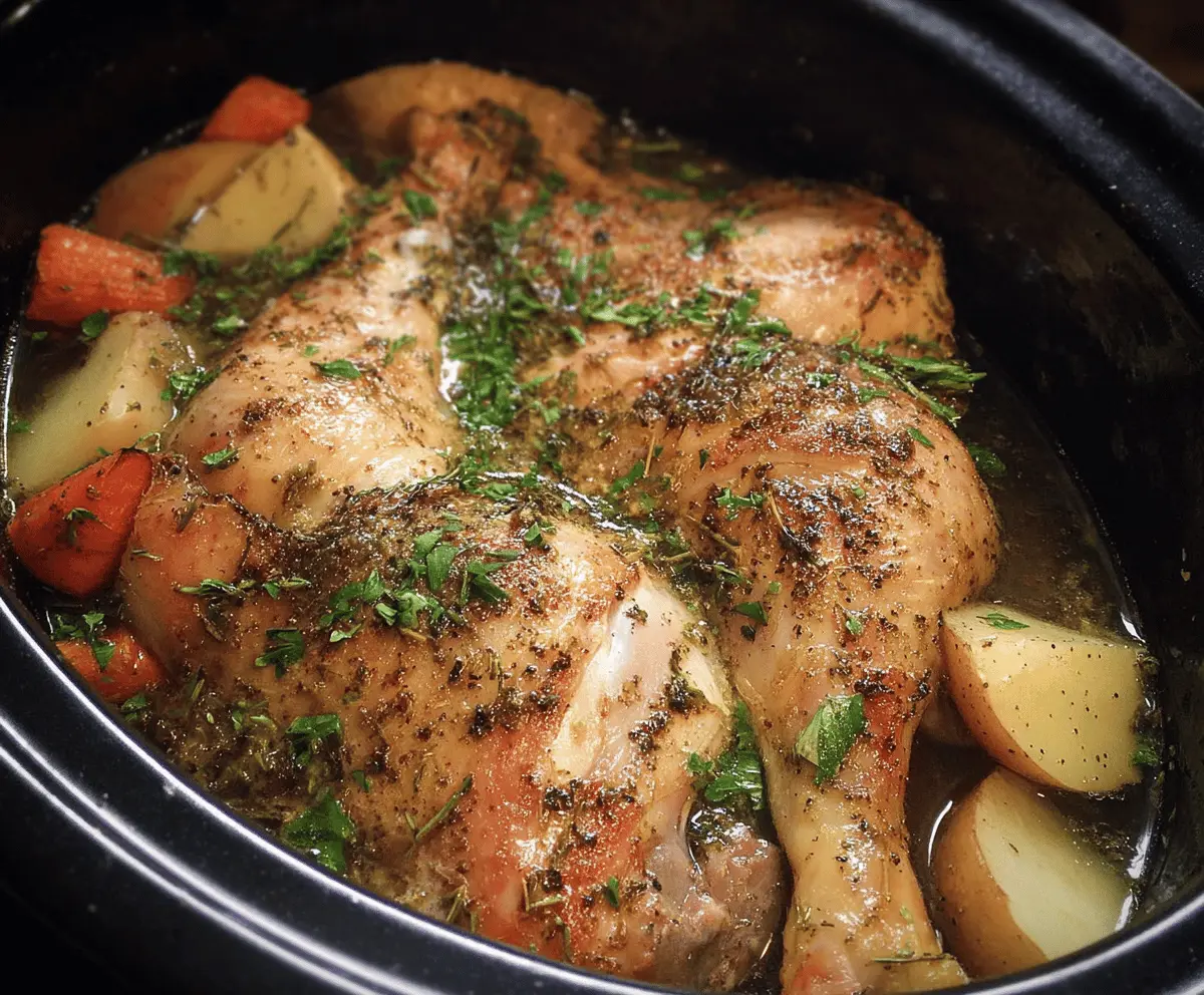 Crockpot Chicken Leg Quarters
