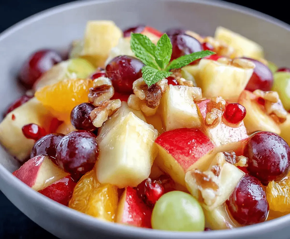 Delicious Apple Fruit Salad 