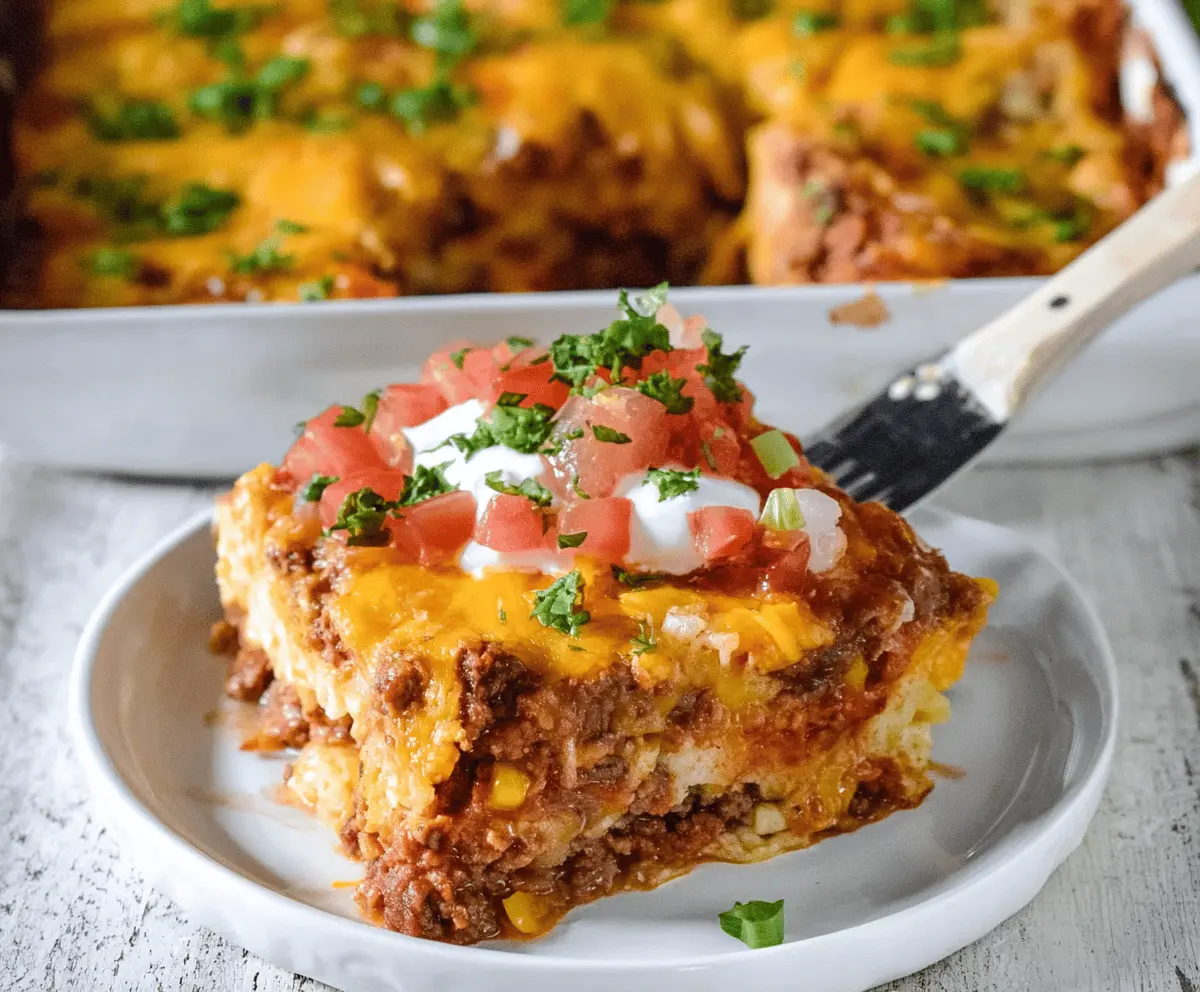 Easy Baked Burrito Casserole Recipe