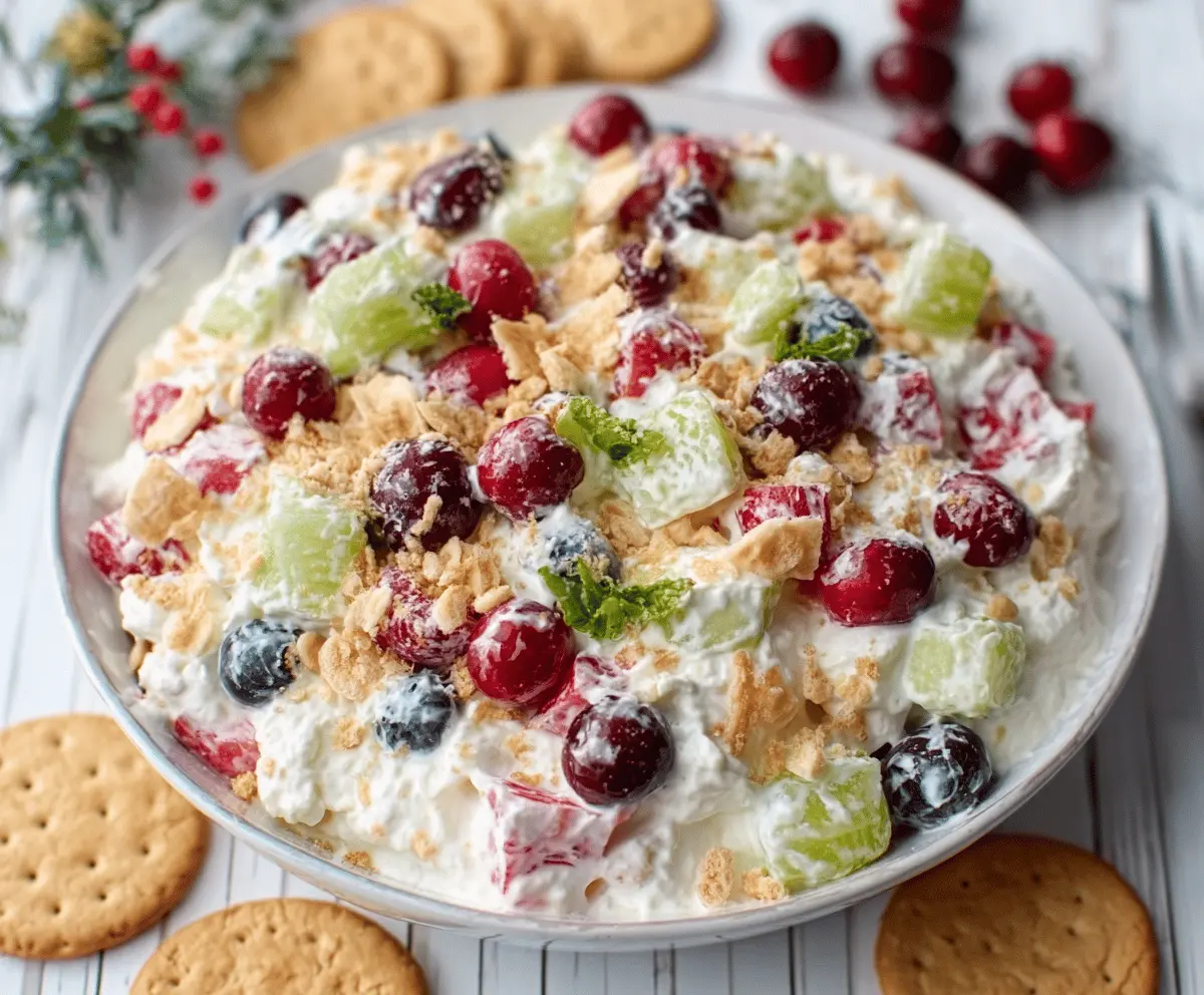 Easy Holiday Cheesecake Salad