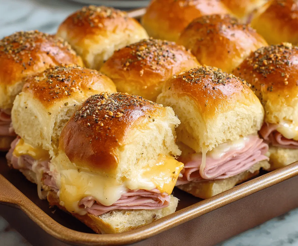 Ham & Cheese Sliders for Game Day