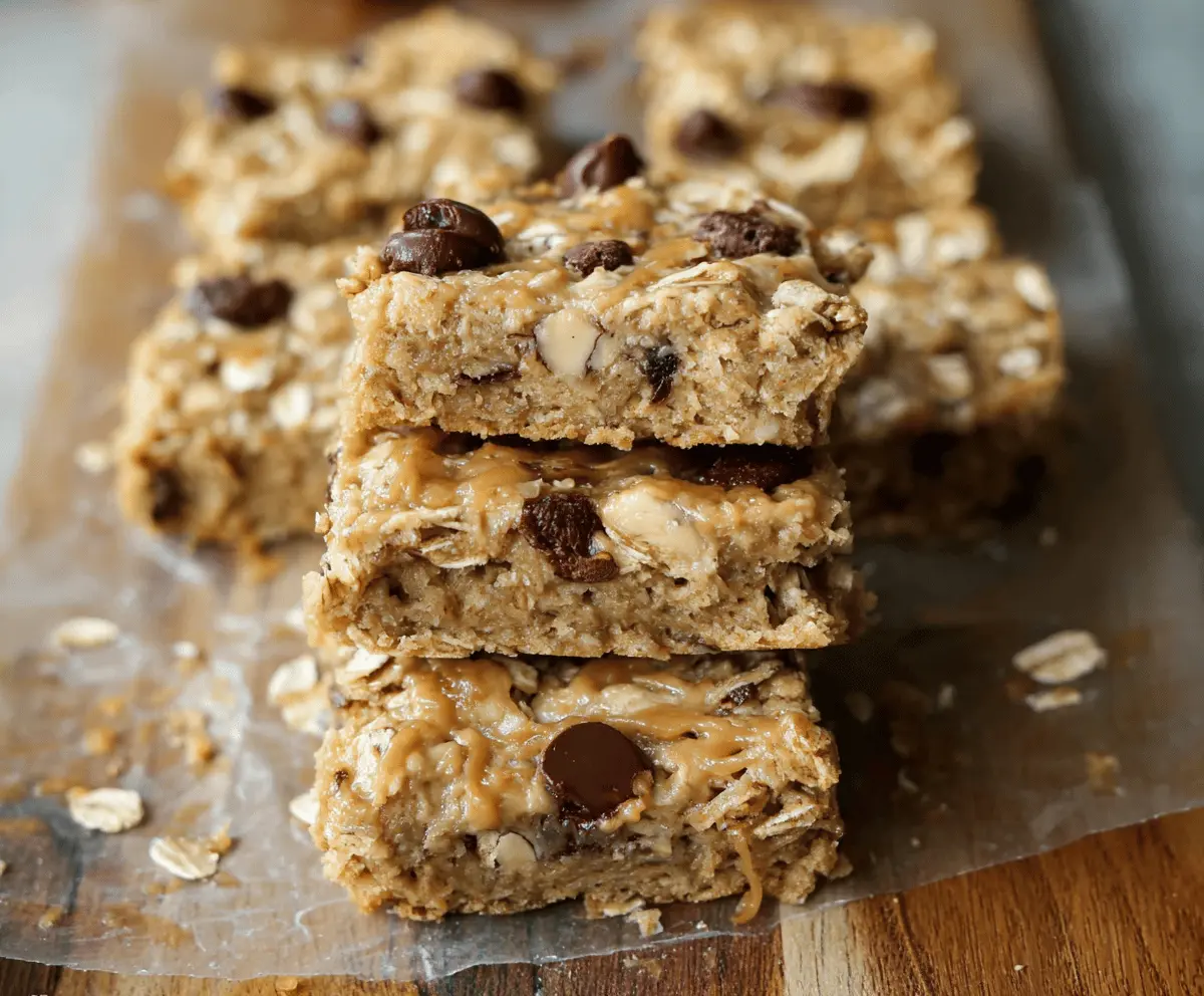 Healthy Oatmeal Bars Breakfast