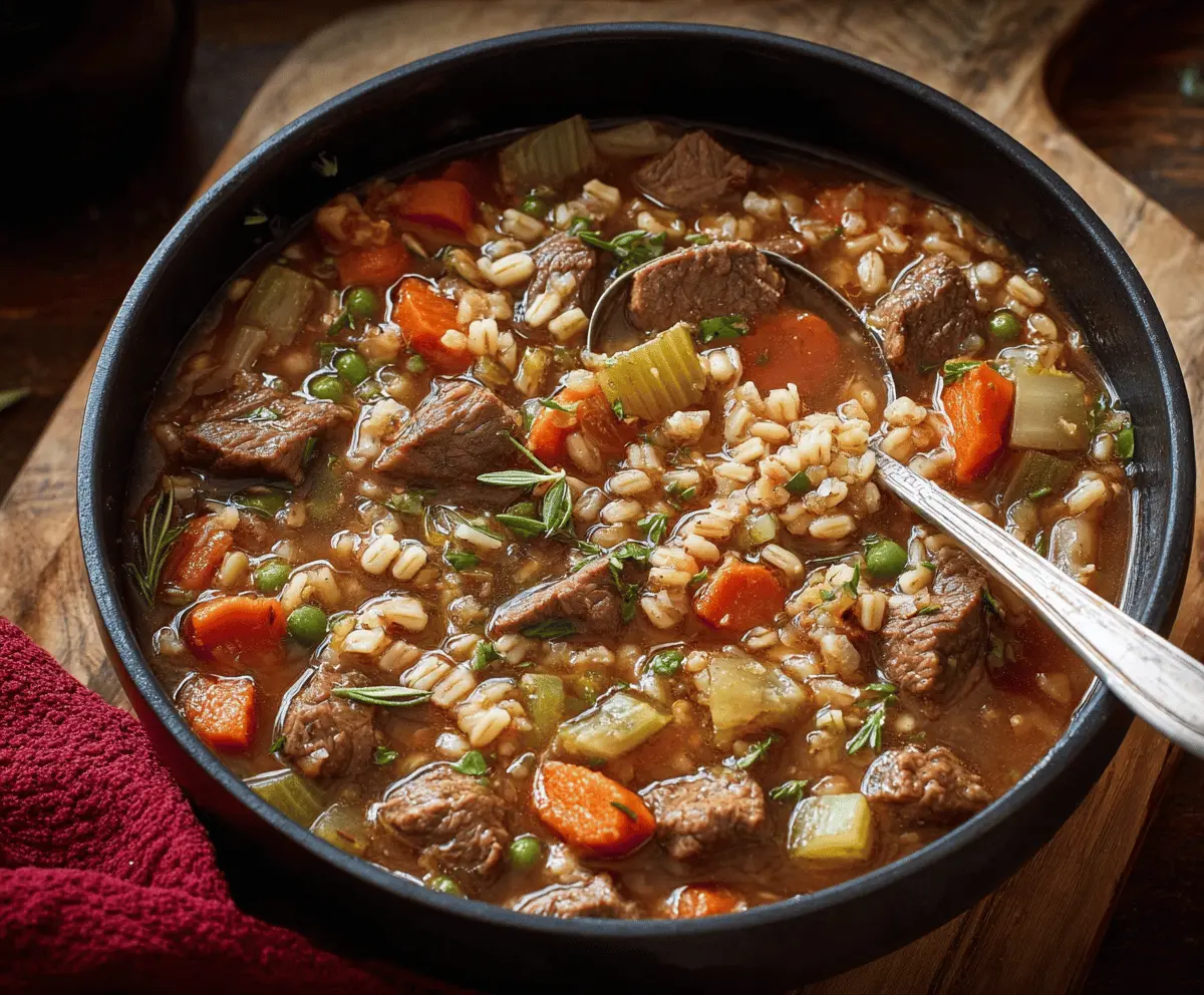 Hearty Beef Barley Stew